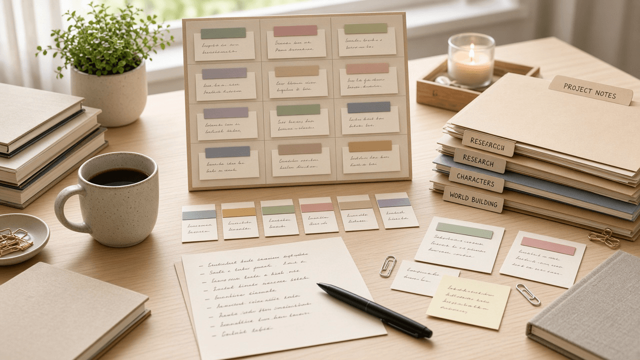 Dabble Plot Grid Scene Checklist from Project Notes (No Invented Word Counts)