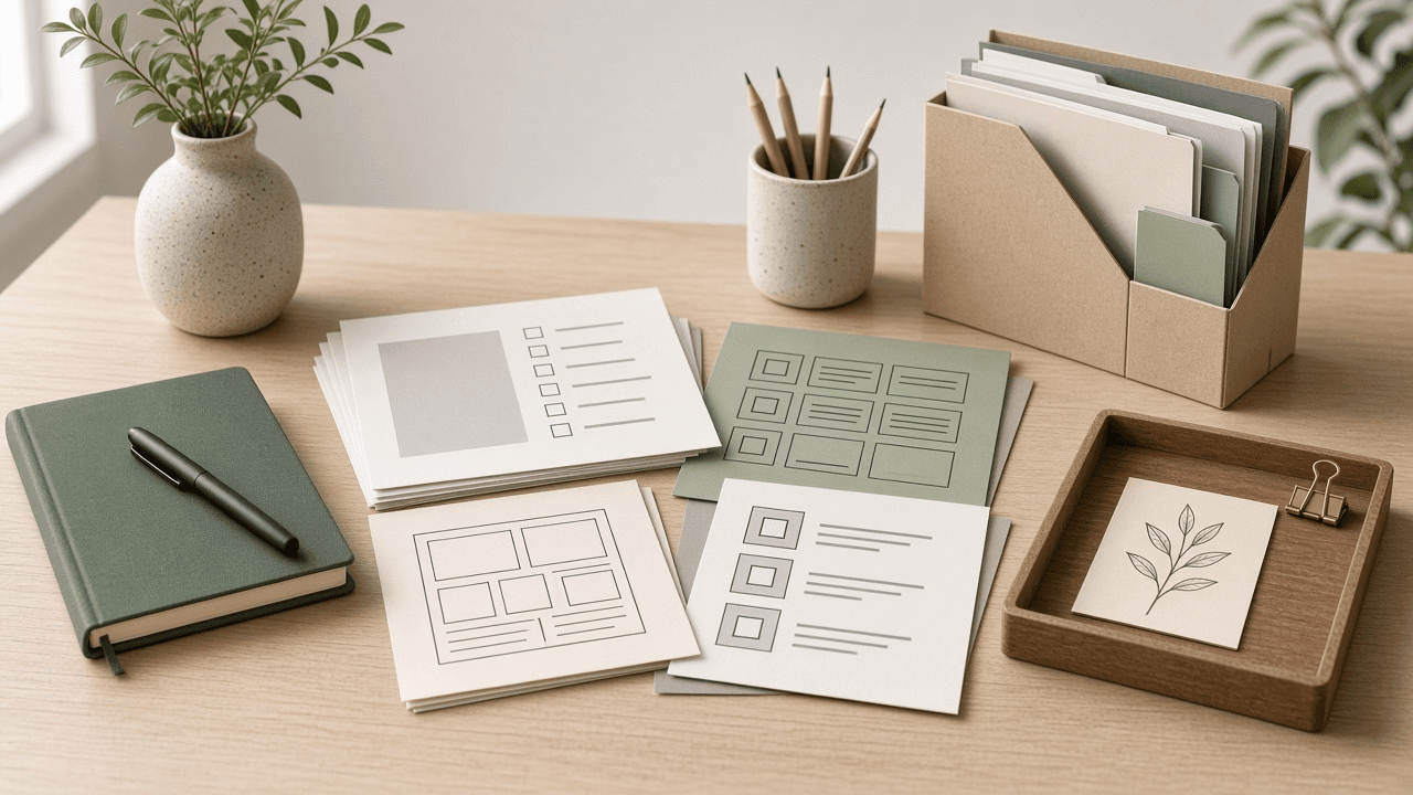 Penpot Page Component Section Checklist from Design Notes (No Invented Coverage Percents)