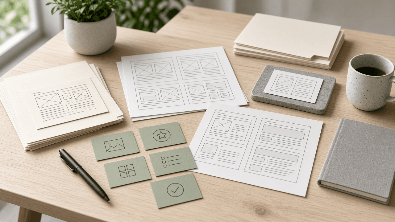 Relume Page Wireframe Section Checklist from Design Notes (No Invented Coverage Percents)