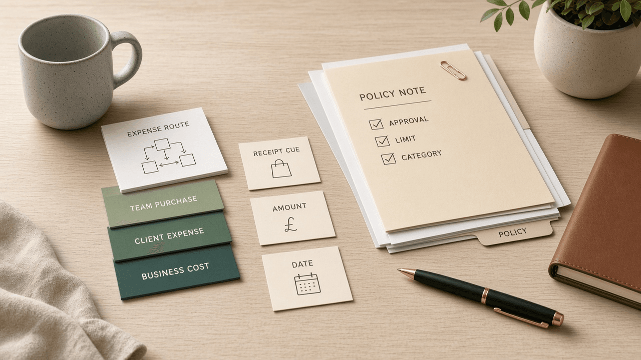 Pleo Receipt Expense Route Checklist from Policy Notes (No Invented Spend Totals)