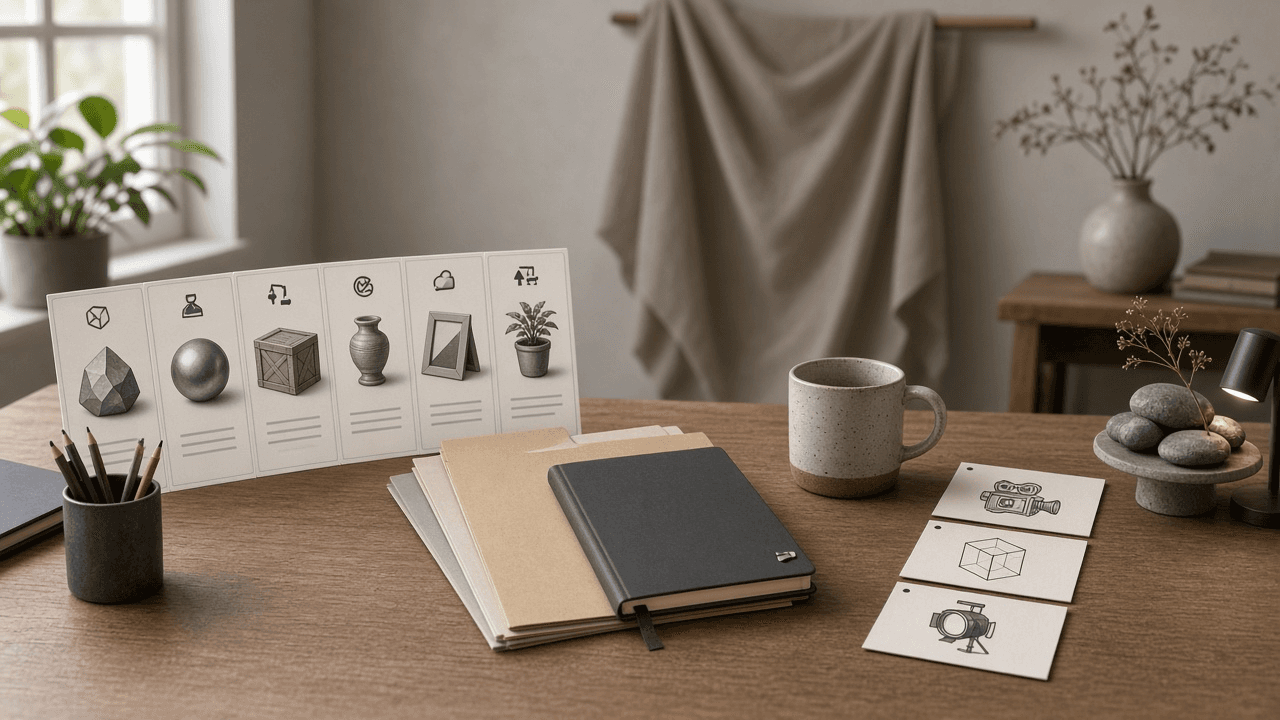 Blender Scene Object Collection Checklist from Project Notes (No Invented Render-Time Claims)