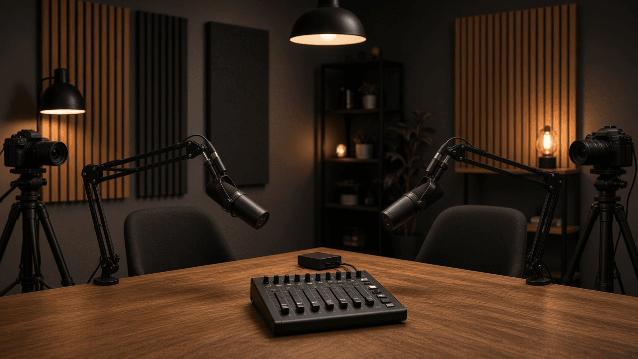 OBS Studio Scene Collection and Audio Track Plan for a Two-Host Live Video Podcast