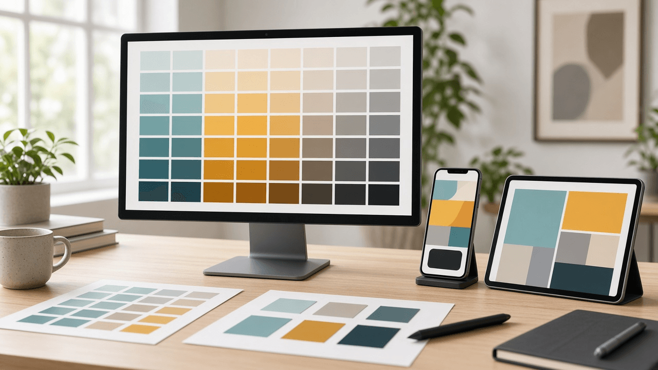 Material 3 Color Scheme Builder: Seed Color to Tonal Palettes, Light and Dark Color Roles, Contrast Levels, and Token Exports for Compose, Flutter, and CSS