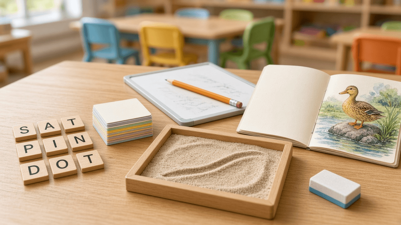 Orton-Gillingham Decodable Passage Writer: Scope and Sequence Locked Text, Heart Word Control, Word by Word Decodability Check, and Dictation Sentences for Reading Intervention