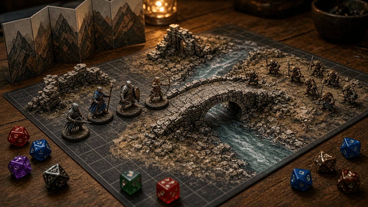 Dungeons and Dragons 5e Combat Encounter Builder for the 2024 Rules and SRD 5.2: XP Budget by Party Level and Difficulty, SRD Monster Picks, Terrain Features, Monster Tactics and Morale, Scaling Levers, and a One Page DM Run Sheet