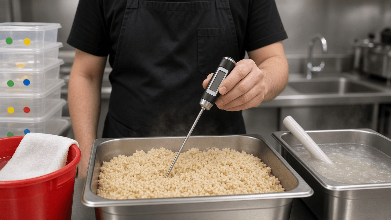 Restaurant Health Inspection Corrective Action Plan Writer: Priority, Priority Foundation, and Core Violation Triage, Root Cause per Finding, Temperature and Date Marking Logs, Staff Retraining Sign Off, and a Reinspection Walkthrough