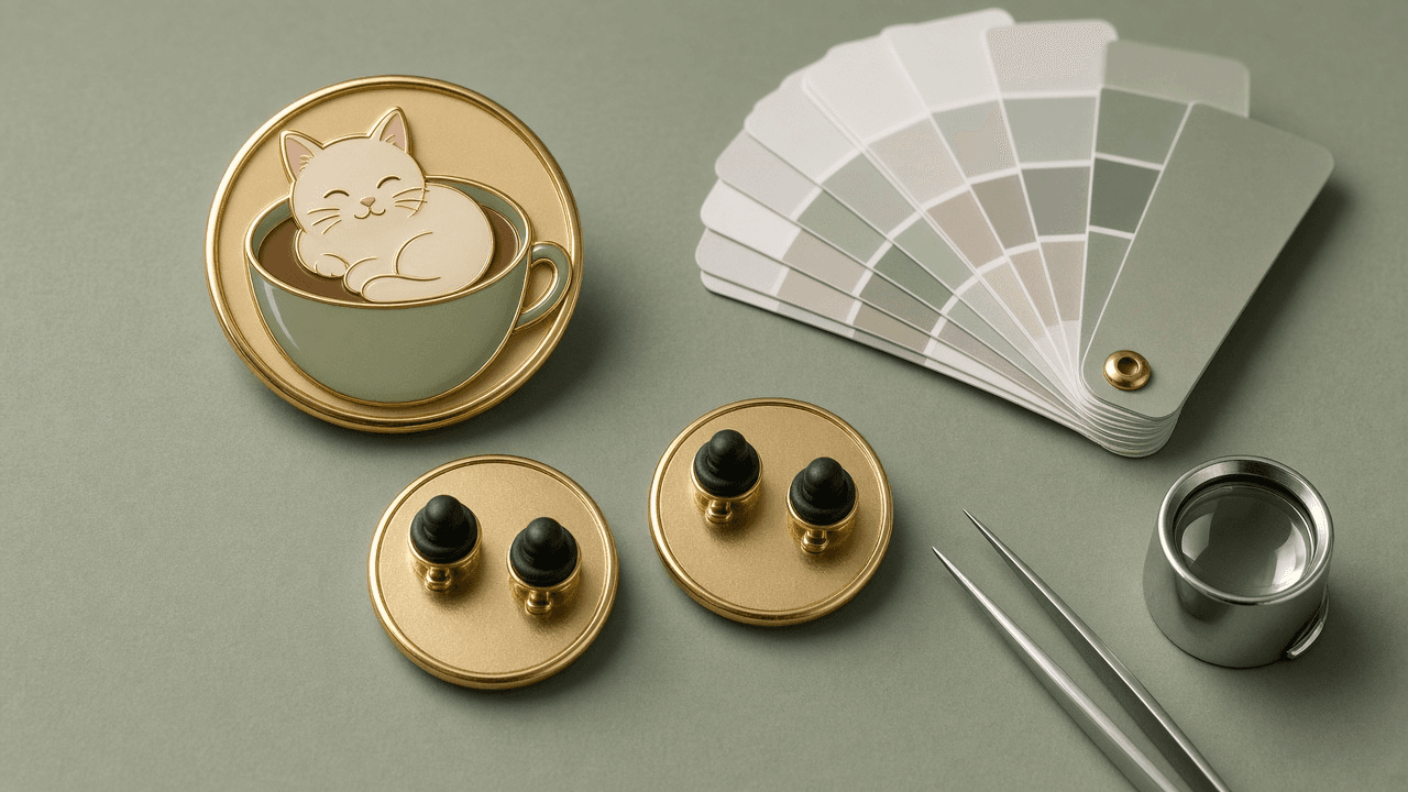 Enamel Pin Artwork Spec Writer for Factory Quotes: Hard vs Soft Enamel Choice, Metal Line and Minimum Text Rules, Pantone Coated Color Callouts, Plating, Pin Size, Post Count and Clutches, Backstamp, and a Proof Approval Checklist