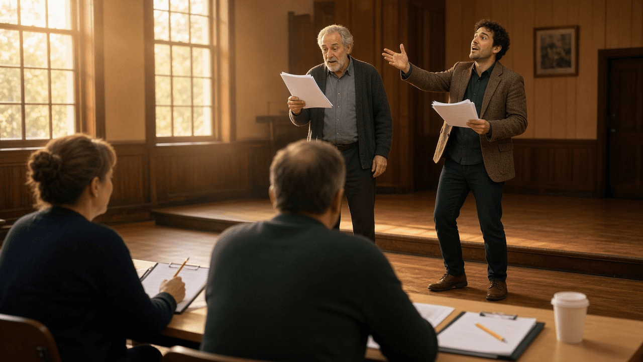 Community Theater Casting Breakdown and Audition Sides Builder: Character Breakdown with Playing Ages, Two Minute Sides per Role, Audition Slot Schedule, Callback List, and Conflict Calendar