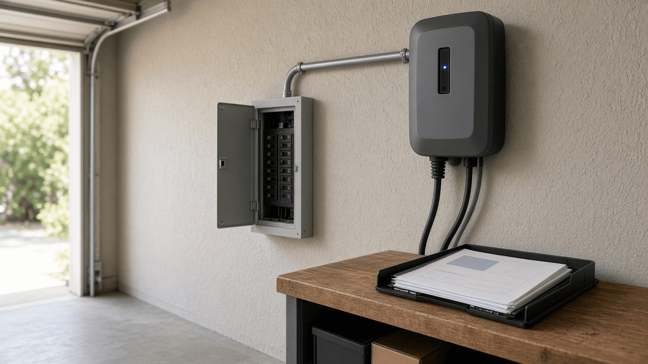 EV Level 2 Home Charger Permit Packet Planner: NEC Load Calc Worksheet, Panel Space Notes, and AHJ Submittal Checklist