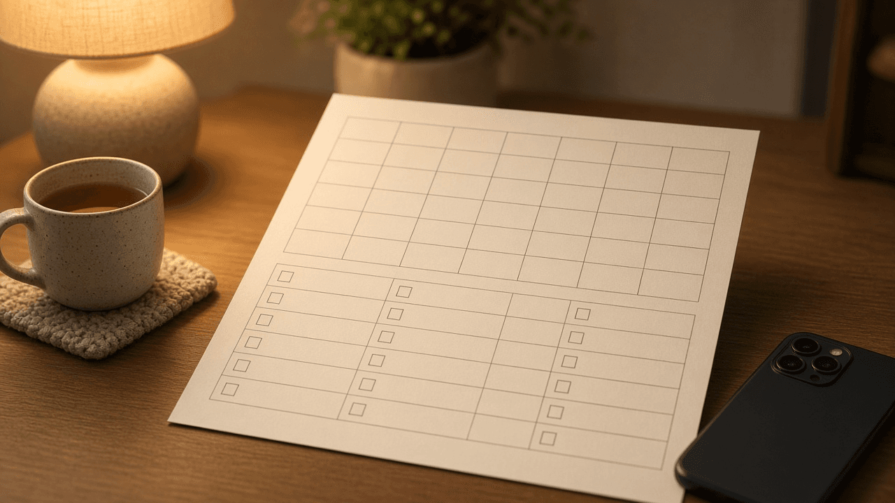 ChatGPT Prompts for ADHD Weekly Planning: One Board, Three Must-Dos, a Low-Energy Backup