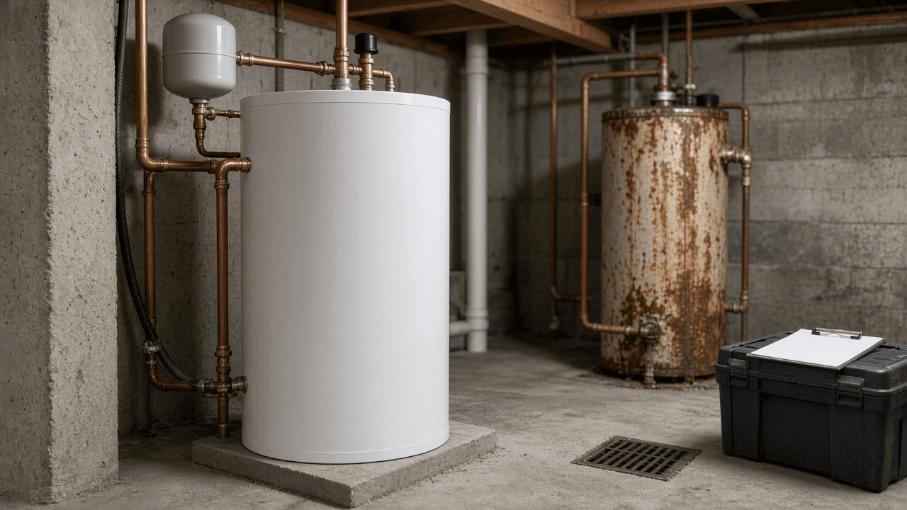 Home Water Heater Replacement Planner: Tank vs Tankless vs Heat Pump Fit, First Hour Rating Sizing, Permit and Code Items, Quote Comparison Sheet, and Rebate Check