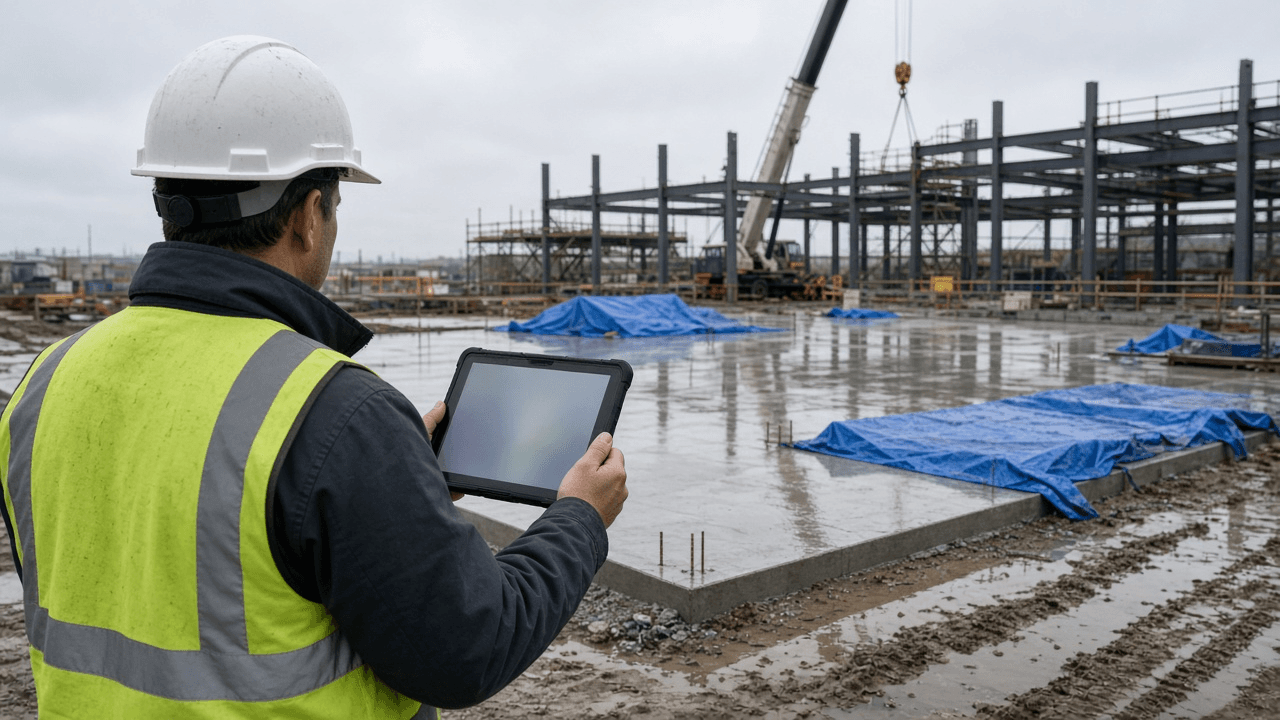 Construction Superintendent Daily Report Writer: Weather, Manpower by Trade, Work Completed by Area, Deliveries, Inspections, Delays with Cause, and Photo Log