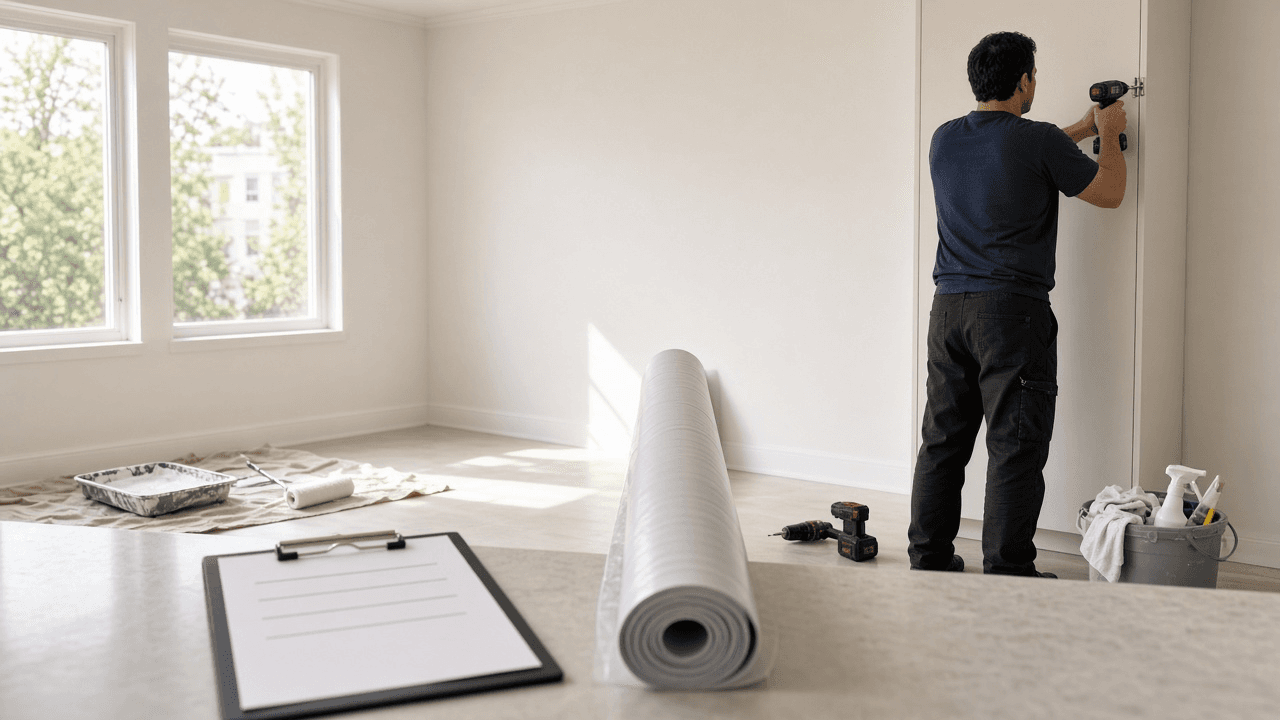 Apartment Unit Turn Make-Ready Scheduler: Move-Out Inspection, Trade Sequencing for Paint, Flooring, and Cleaning, Vendor Calendar, Days Vacant Targets, and a Final Punch Walk