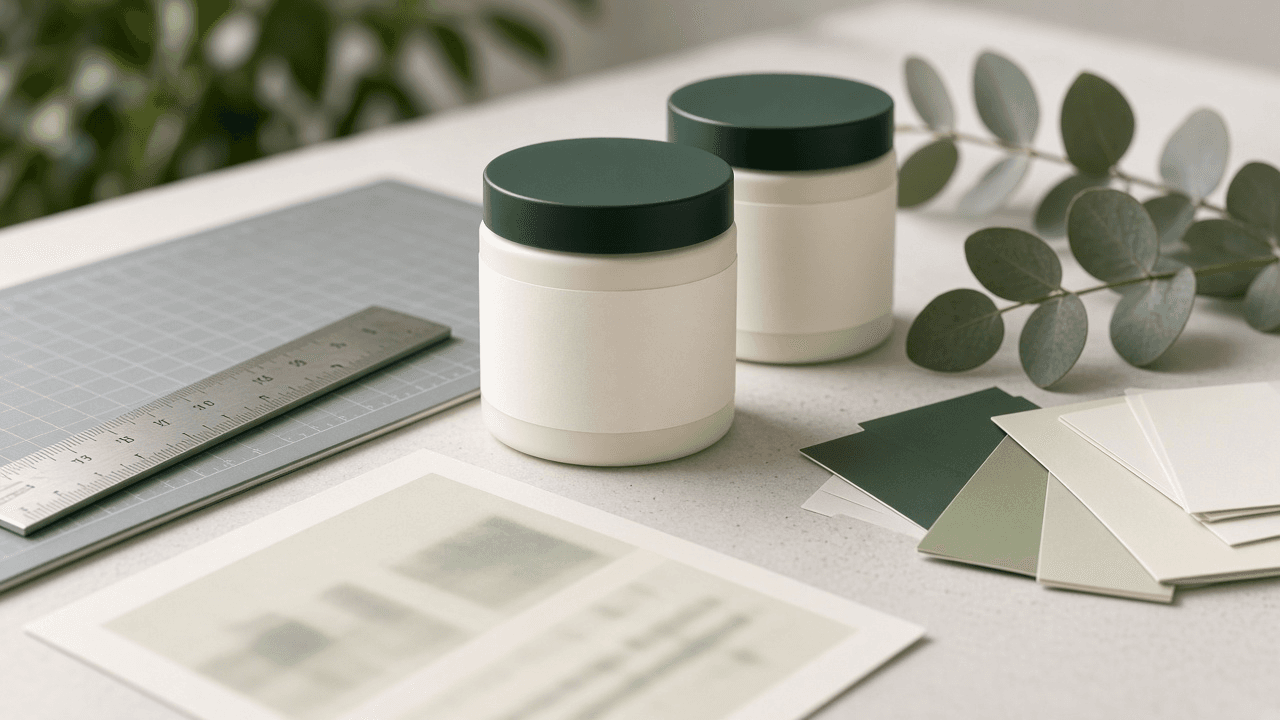 Cosmetic Label Panel Layout Spec for Packaging Designers: Principal Display Panel Hierarchy, Net Quantity Placement and Type Size, INCI Ingredient Panel, MoCRA Contact Line, and Claim Flags