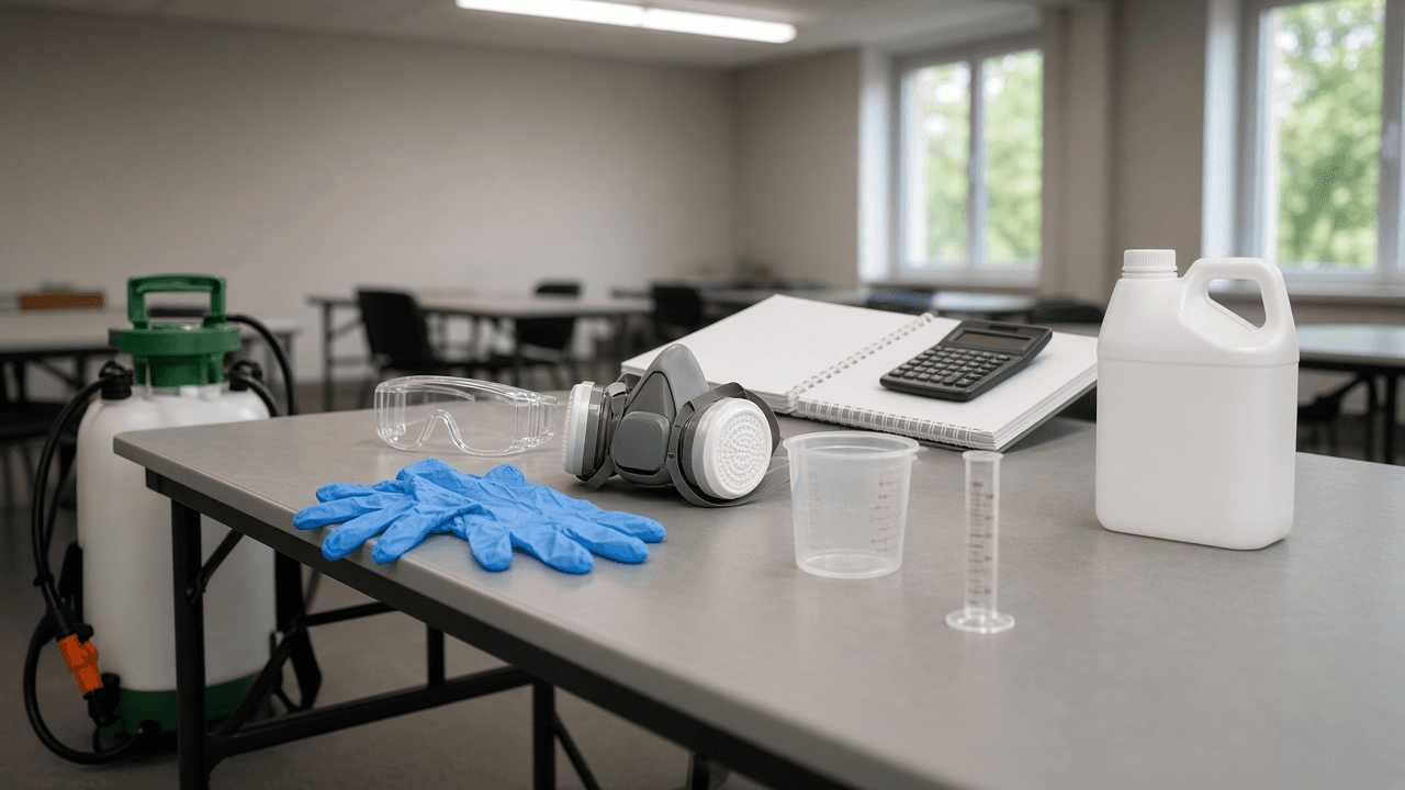 Pesticide Applicator Core Exam Practice Item Writer: Label Comprehension, Signal Words and Toxicity, PPE and REI, Sprayer Calibration Math, Spill Response, and Keyed Rationales