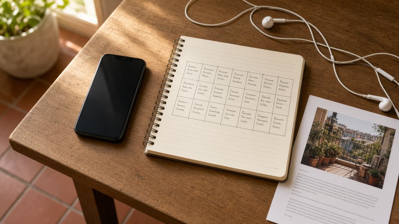 Language Learning Plan from Level, Goal, and Daily Minutes