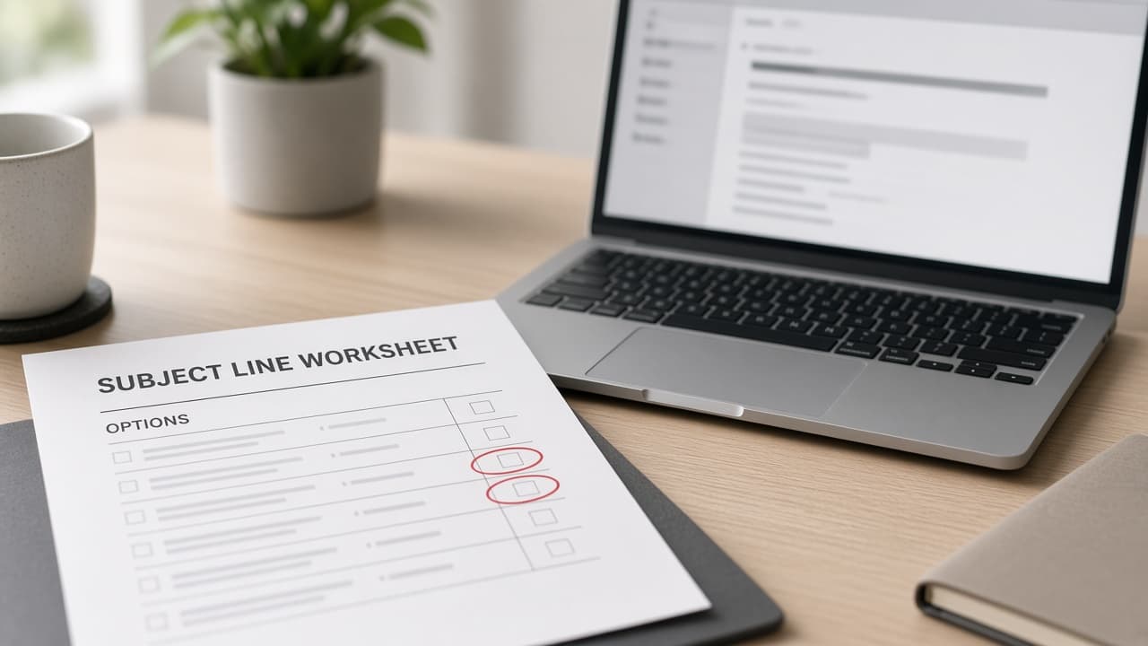 Email Subject Line Options From Offer Audience Proof