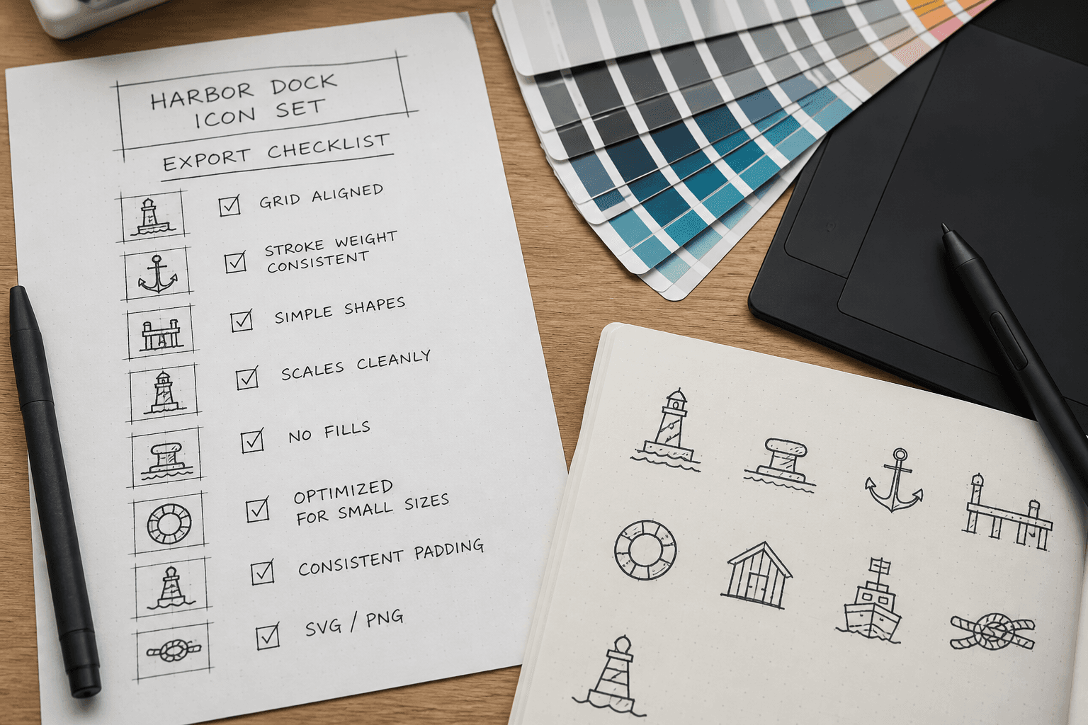 Sketch Symbol Export Checklist from Artboard Inventory (No Invented Fonts)
