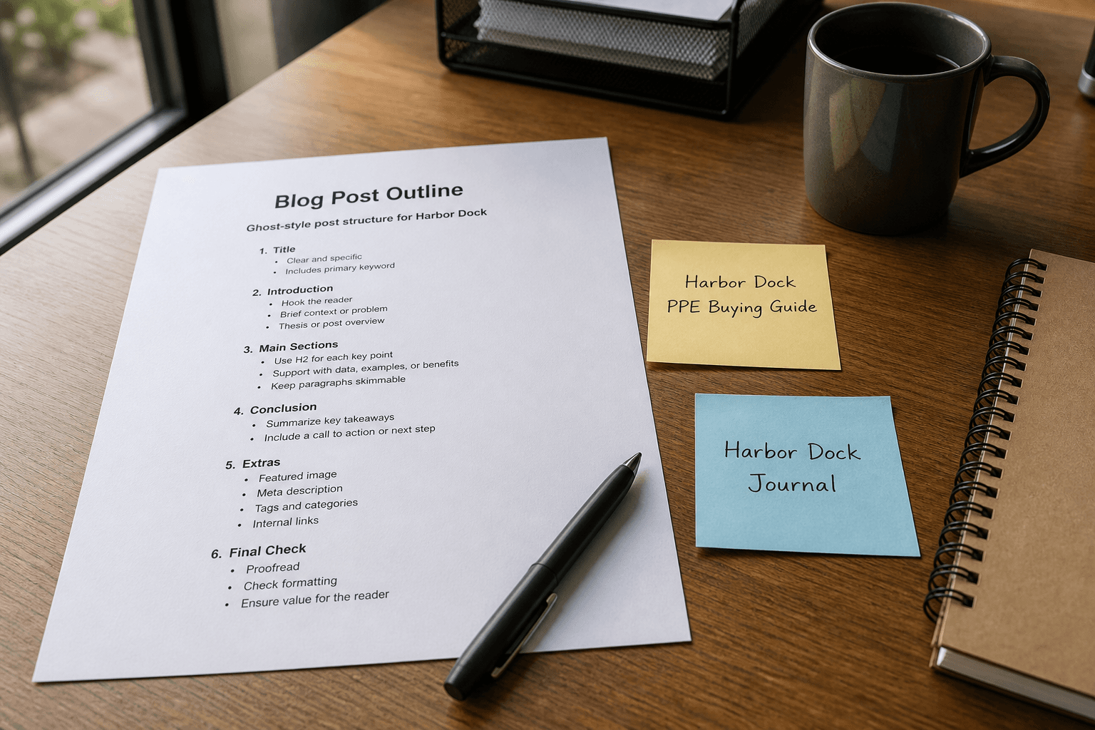 Ghost Blog Post Outline from Editorial Inventory (No Invented Stats)