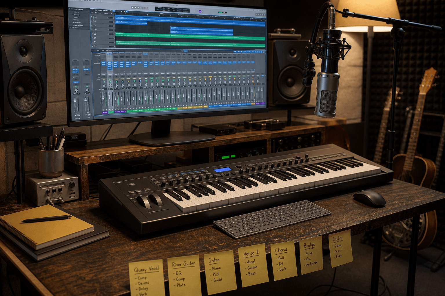 Logic Pro Channel-Strip Checklist from Session Inventory (No Invented Presets)