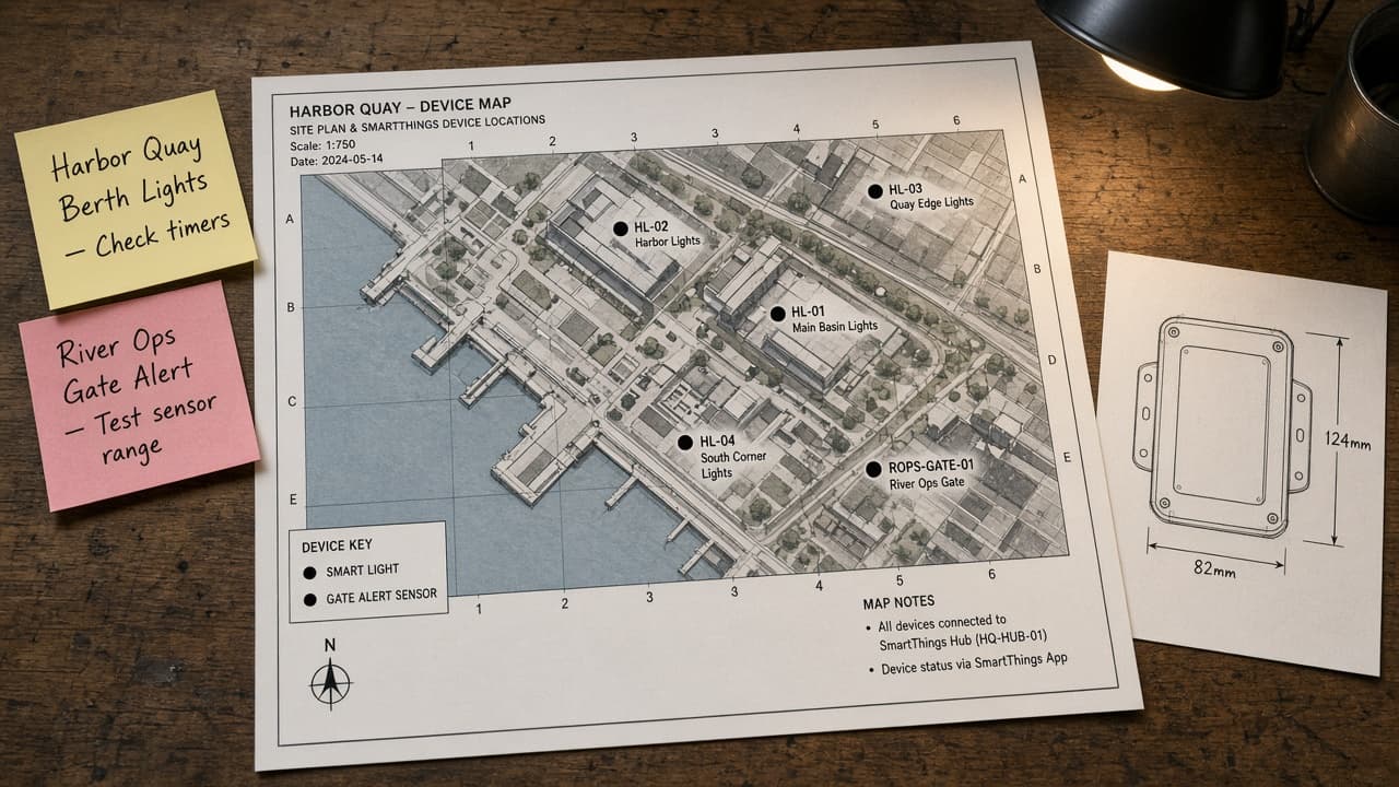 SmartThings Device Map from Device Inventory (No Invented Entity States)