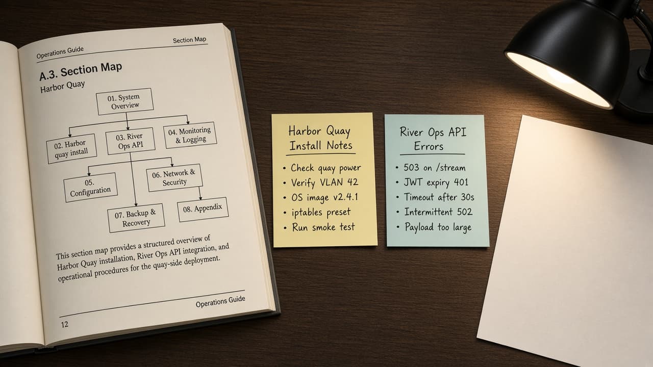 AsciiDoc Book Section Map from Outline Inventory (No Invented Word Counts)