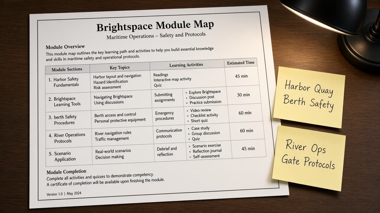 Brightspace Module Map from Course Inventory (No Invented Grades; Not Grading Advice)