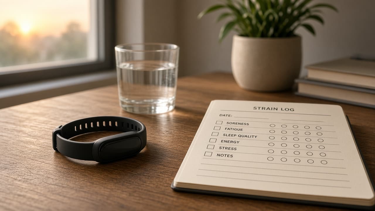 Whoop Strain Log Checklist from Recovery Inventory (No Invented HRV Scores)