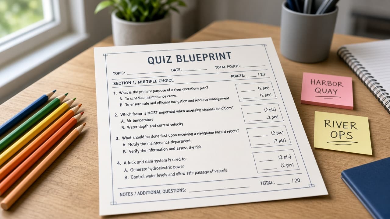 Kahoot Quiz Blueprint Map from Outcome Inventory (No Invented Score Curves)