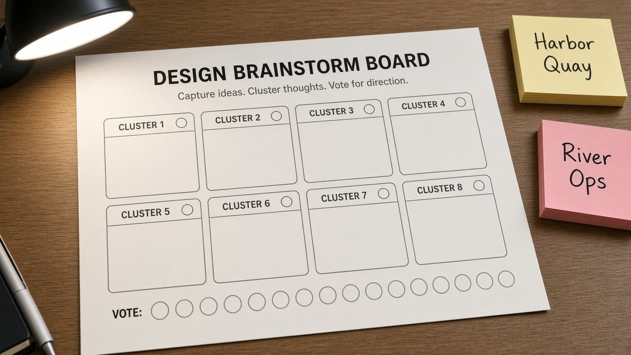 FigJam Sticky Cluster Map from Board Inventory (No Invented Vote Totals)