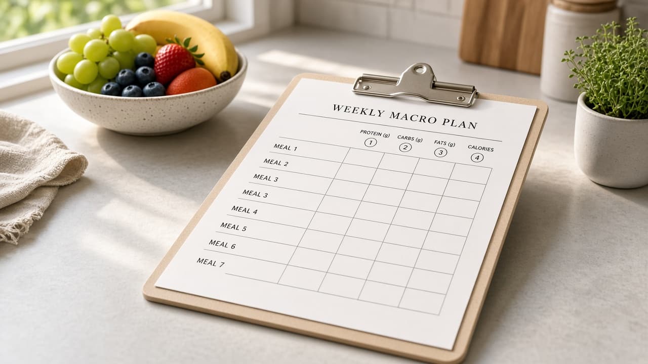 MyFitnessPal Macro Plan Brief from Food Log Inventory (No Invented Calorie Totals)