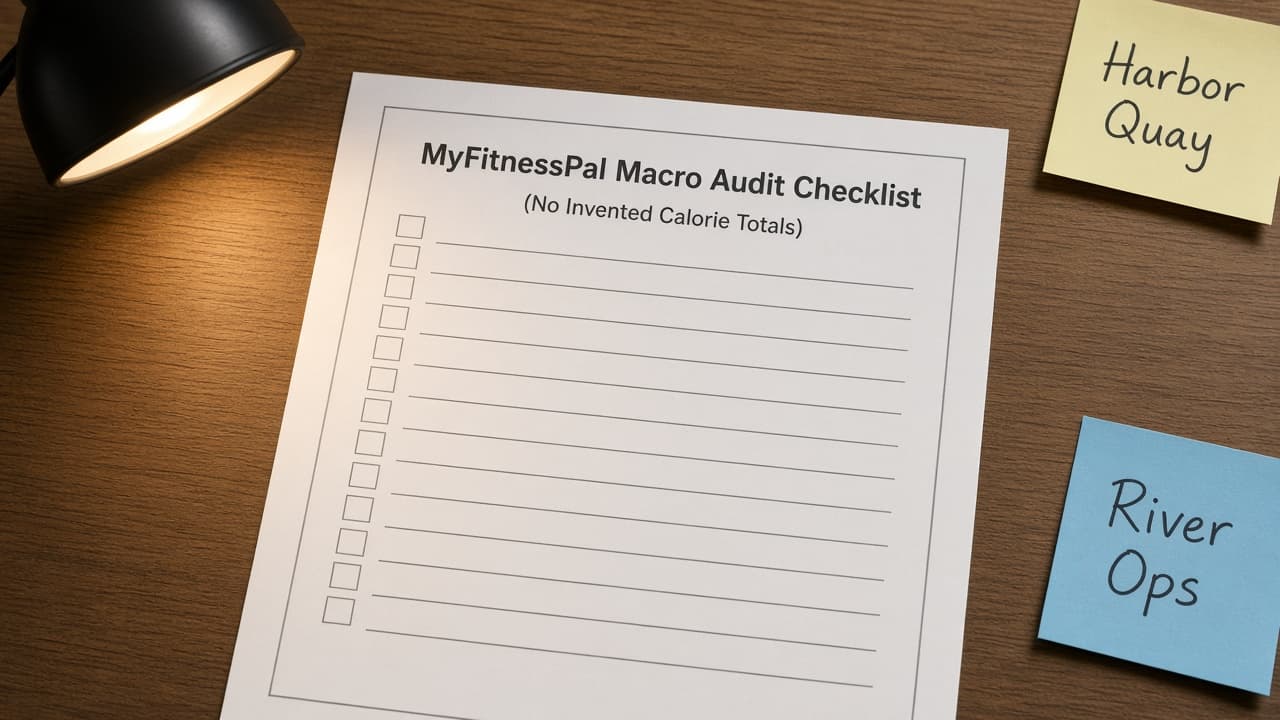 MyFitnessPal Macro Audit Checklist (No Invented Calorie Totals)