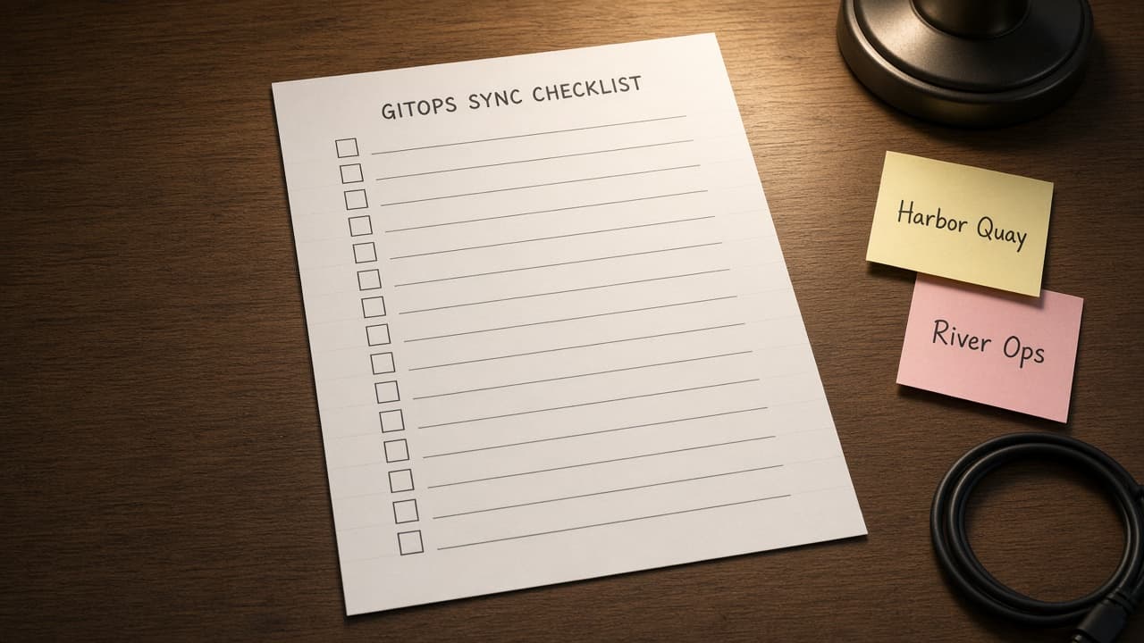 Argo CD Application Sync Map from GitOps Inventory (No Invented Drift Counts)