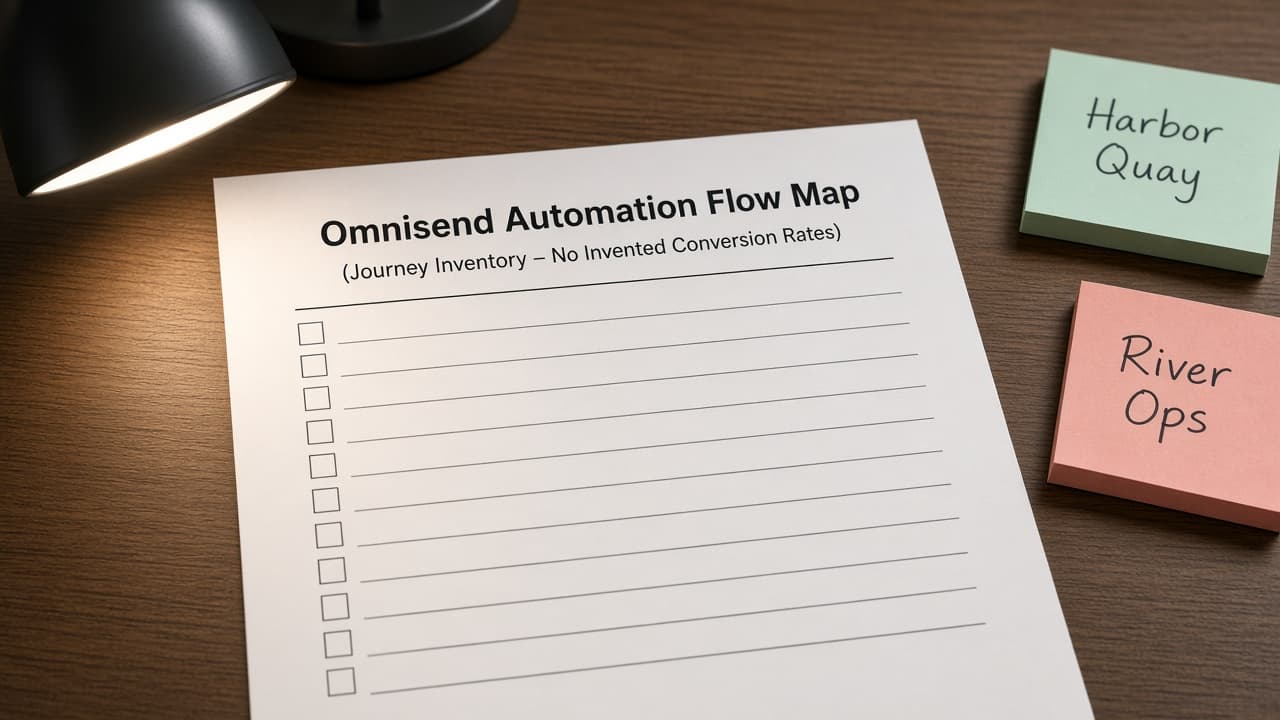 Omnisend Automation Flow Map from Journey Inventory (No Invented Conversion Rates)