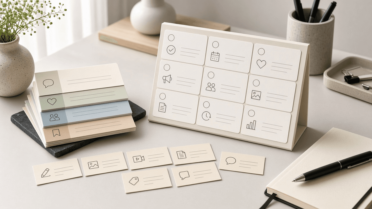 Metricool Calendar Slot Checklist from Channel Notes (No Invented Reach Scores)