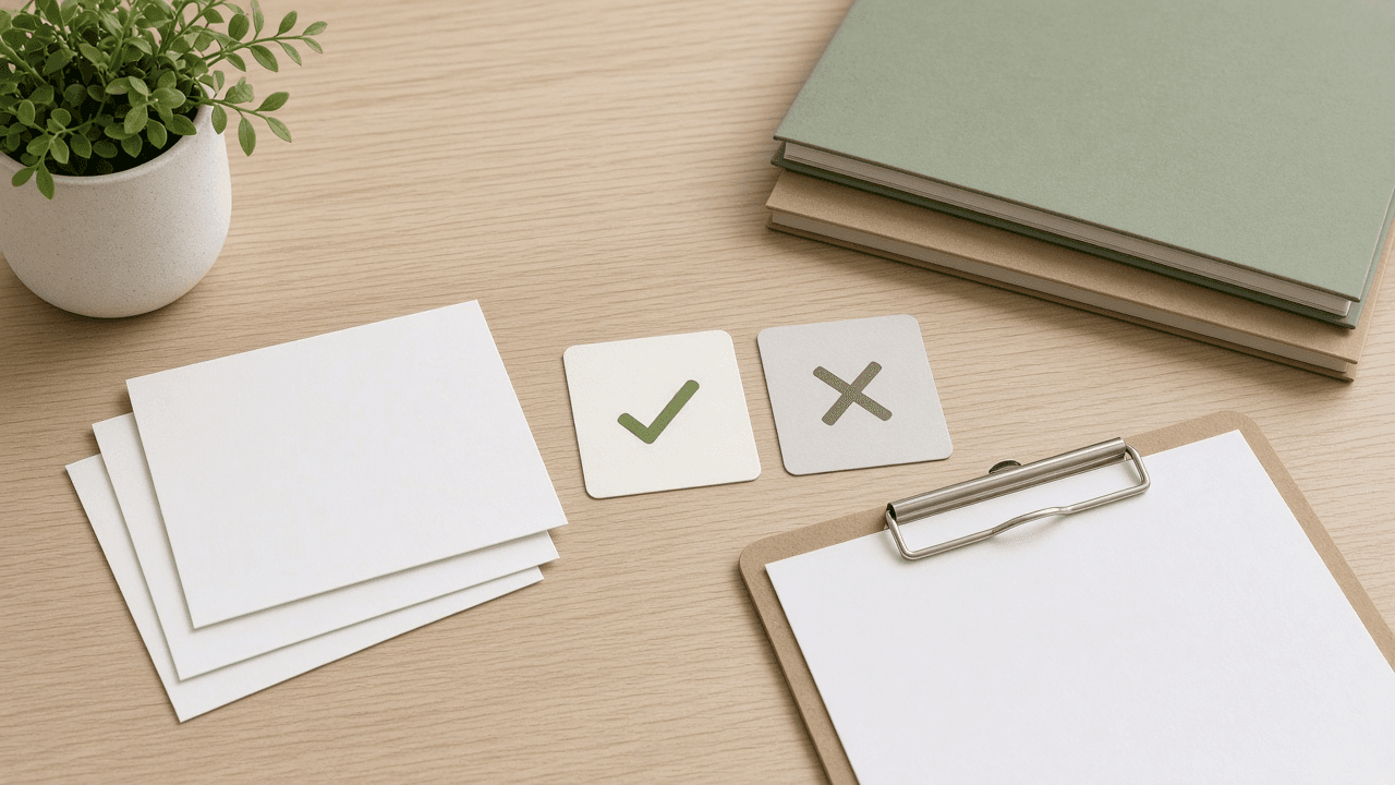 Elicit Paper Screening Checklist from Query Notes (No Invented Cite Counts)