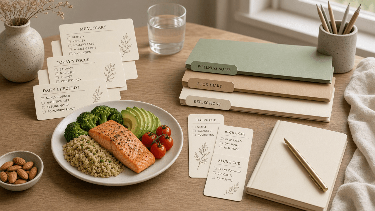 Cronometer Meal Food Diary Block Checklist from Diary Notes (No Invented Calorie Totals)