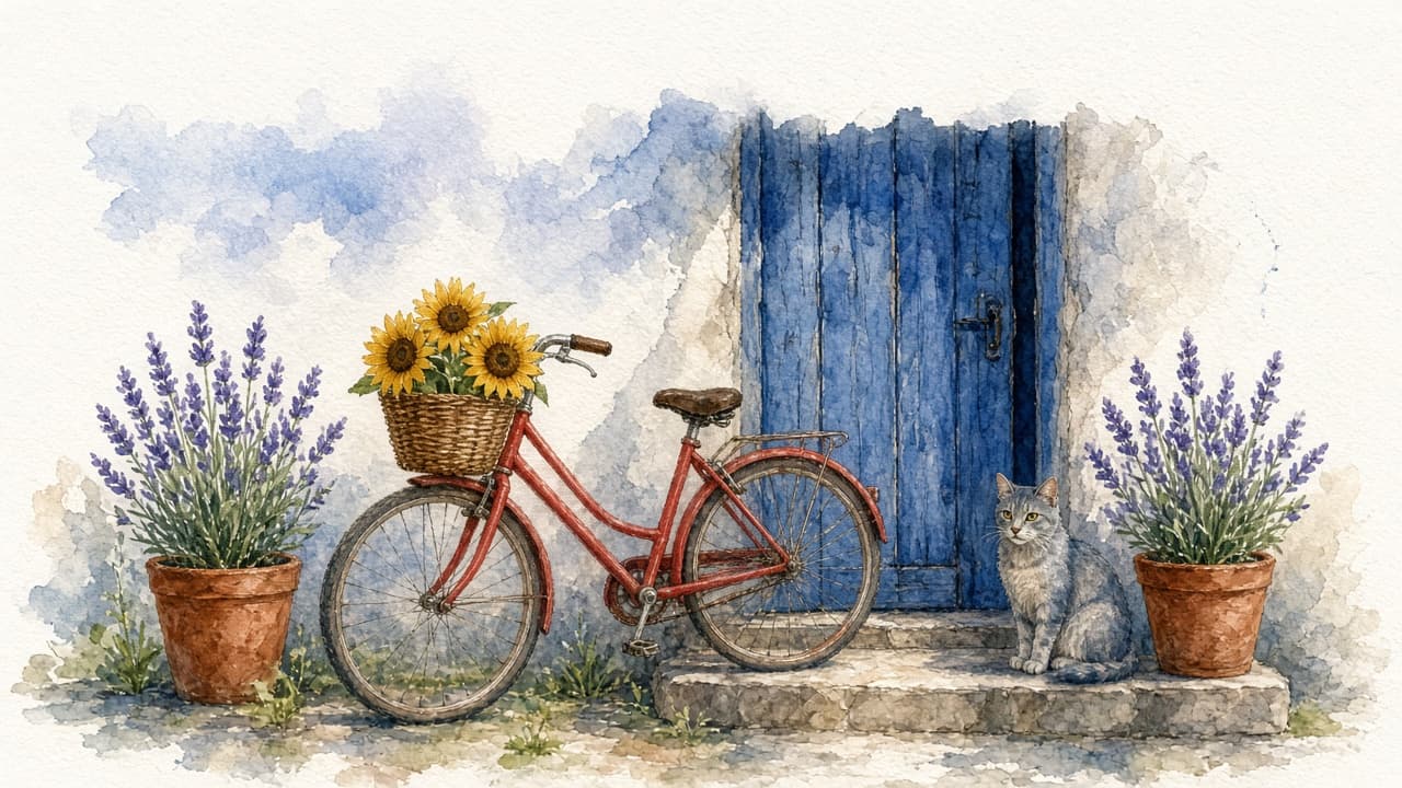 Watercolor Illustration Prompt: ChatGPT Scene From a Brief