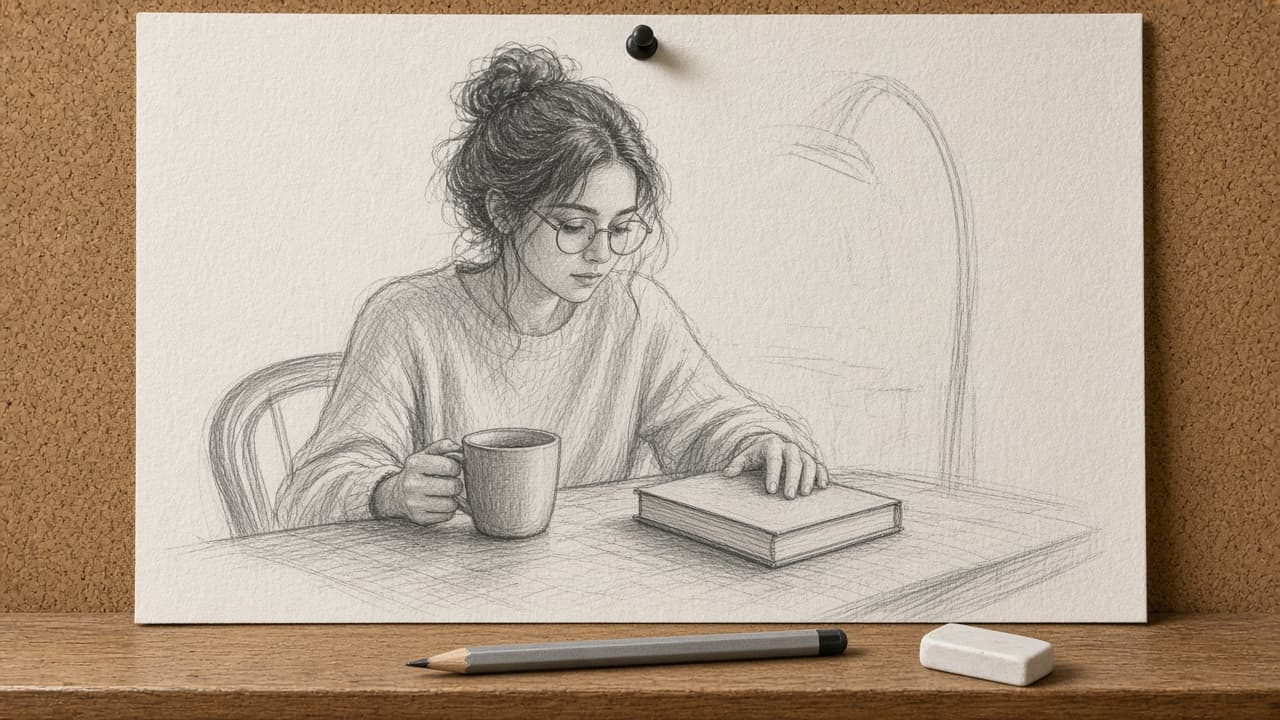 Sketch Drawing Prompt from Subject Brief and Media