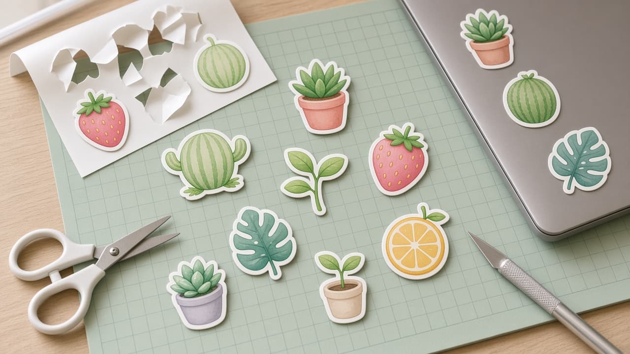 ChatGPT Prompt for Sticker Pack: 10 Die-Cut Sticker Prompts