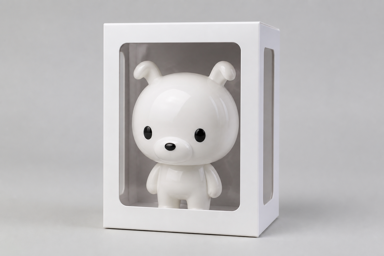 Designer Vinyl Toy Product-Shot Compiler 1:1 from a Figure Brief (No Trademarked Brands) with example still - Result