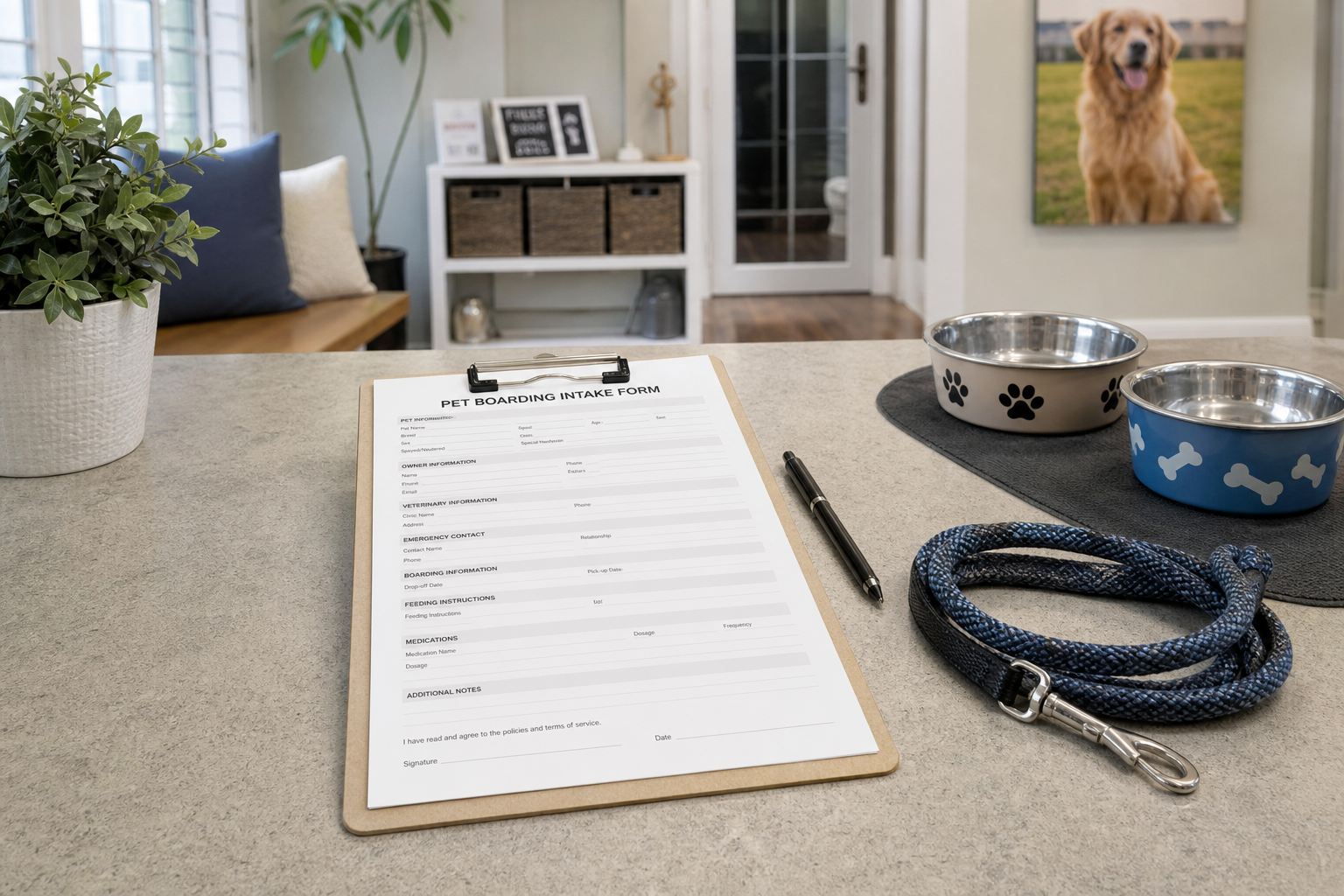 Pet Boarding Intake Form from Species Notes (Not Vet Advice) - Result