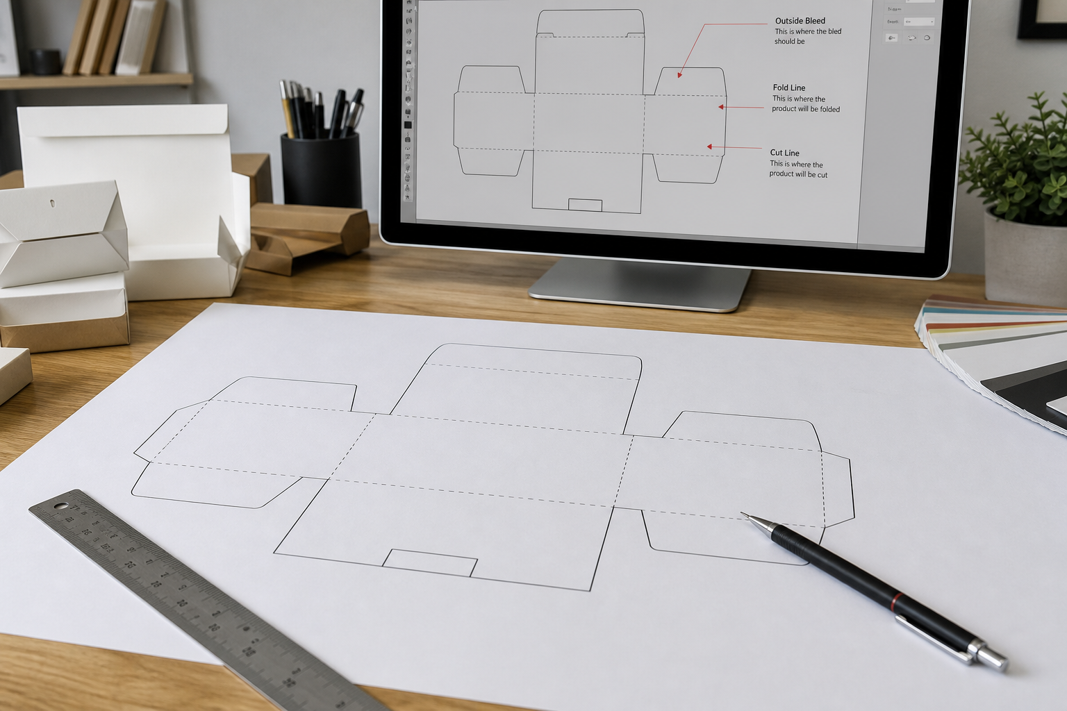 Packaging Dieline Annotation Notes from Spec Sheet (No Invented Dimensions) - Result