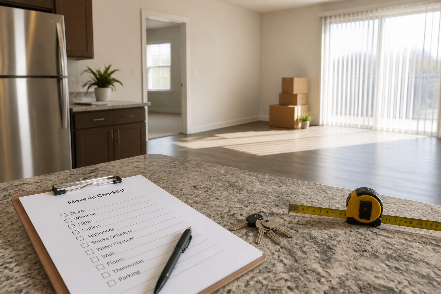 Apartment Lease Move-In Checklist from Inventory Notes (Not Legal Advice) - Result