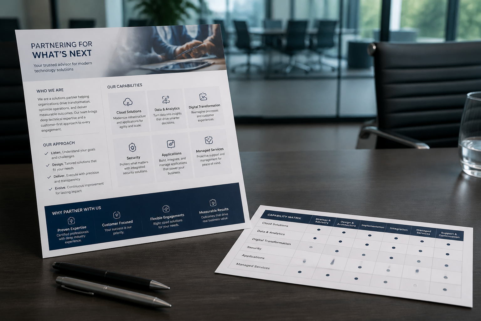 Partner One-Pager from Capability Matrix (No Invented Logos) (Domain Pack) - Result
