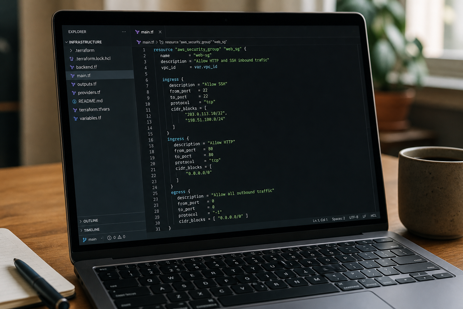 How to Use Terraform AWS Security Group Notes from CIDR Inventory (No Invented Account IDs)