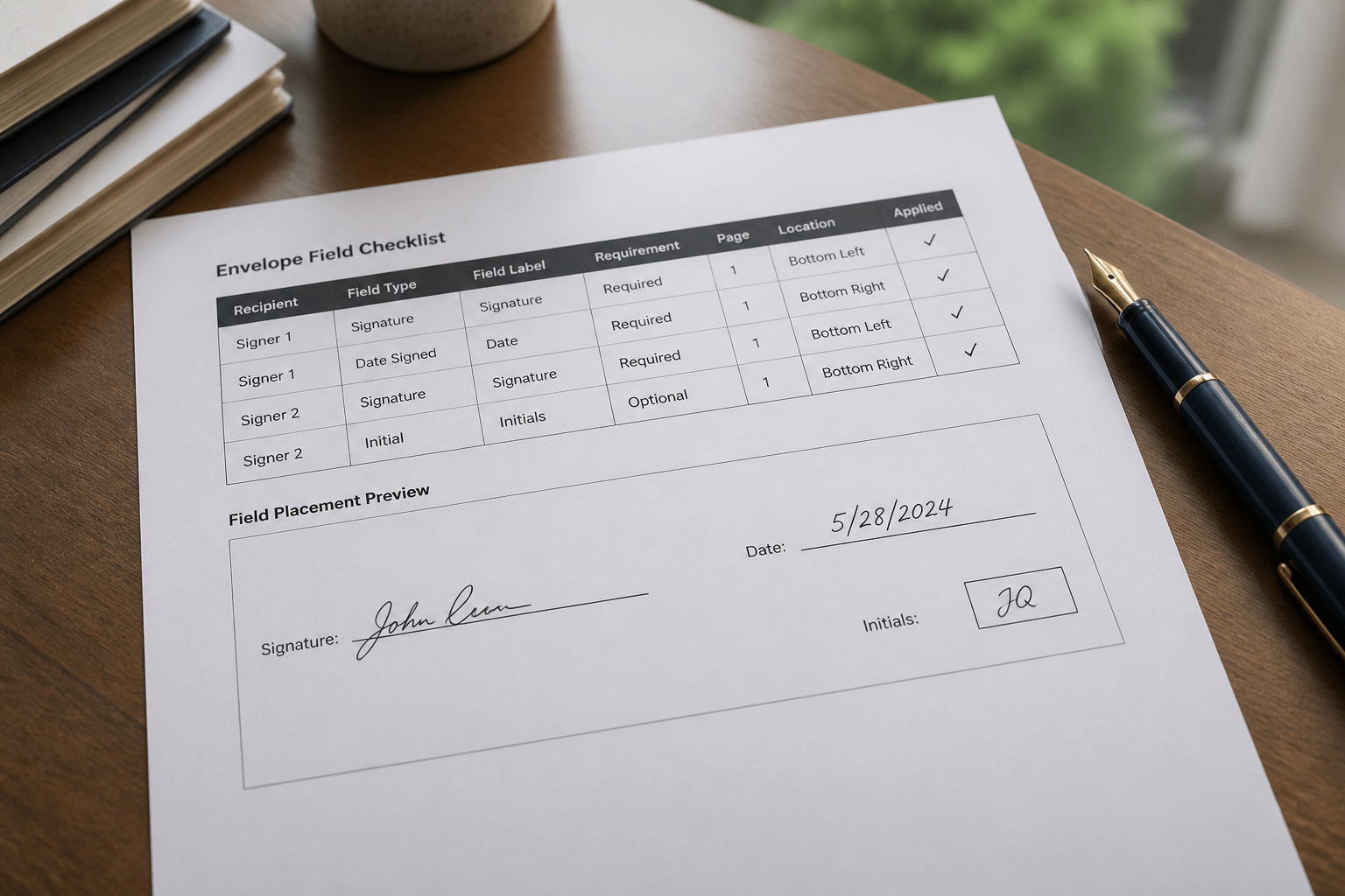 DocuSign Template Field Checklist from Envelope Field Inventory (Not Legal Advice) - Result