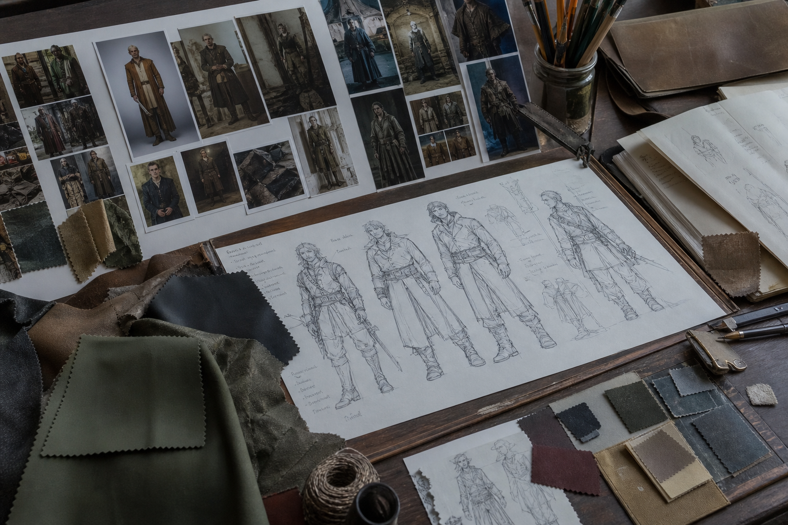 Midjourney Character Sheet Notes from Wardrobe Brief (No Celebs or Logos) (Domain Pack) - Result