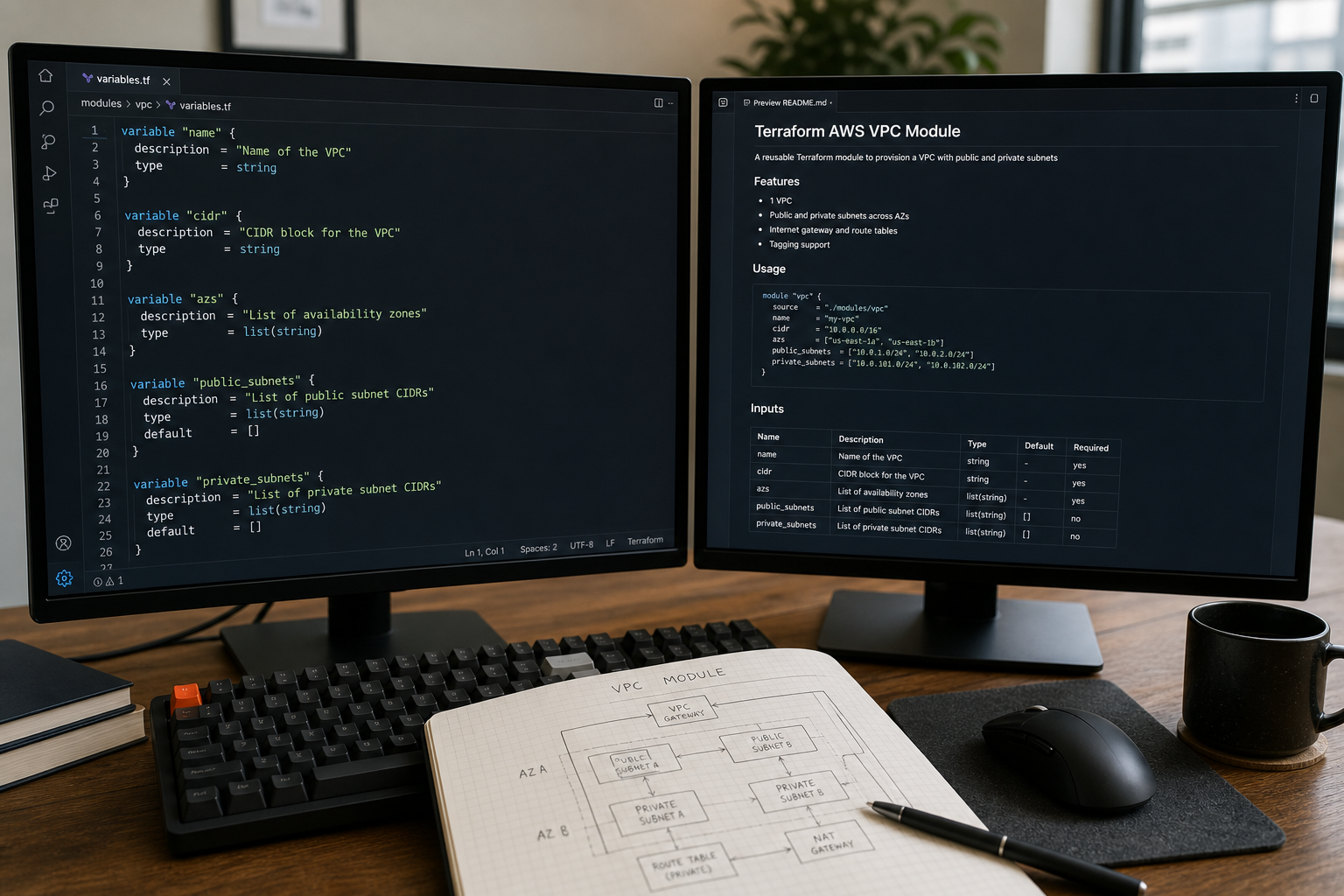 Terraform Module README from Variable Map (No Invented Providers) (Domain Pack) - Result