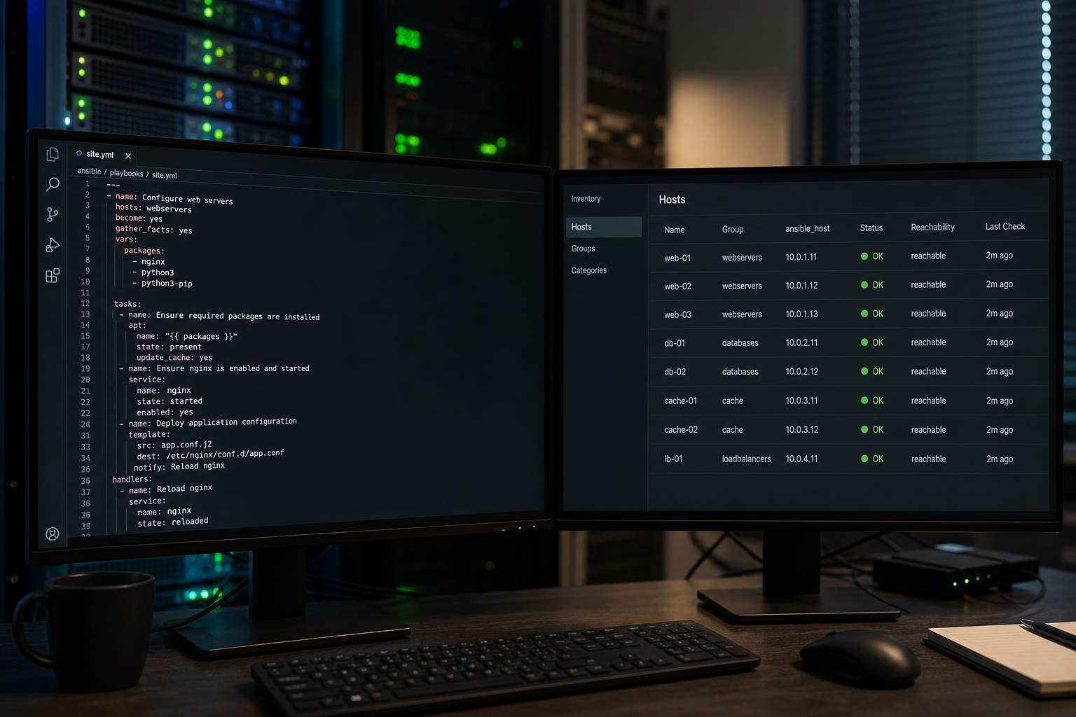 How to Use Ansible Playbook Task Notes from Host Inventory (No Invented Secrets)